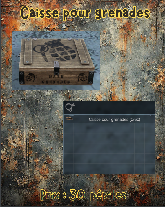 caisse pour grenades