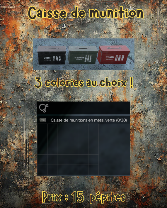 caisse pour munitions