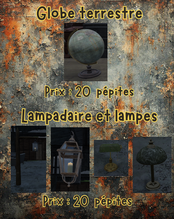 globe et lampes