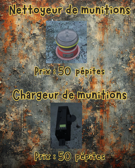 nettoyeur ou chargeur de munitions