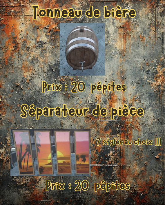 tonneaux de bière et séparateur